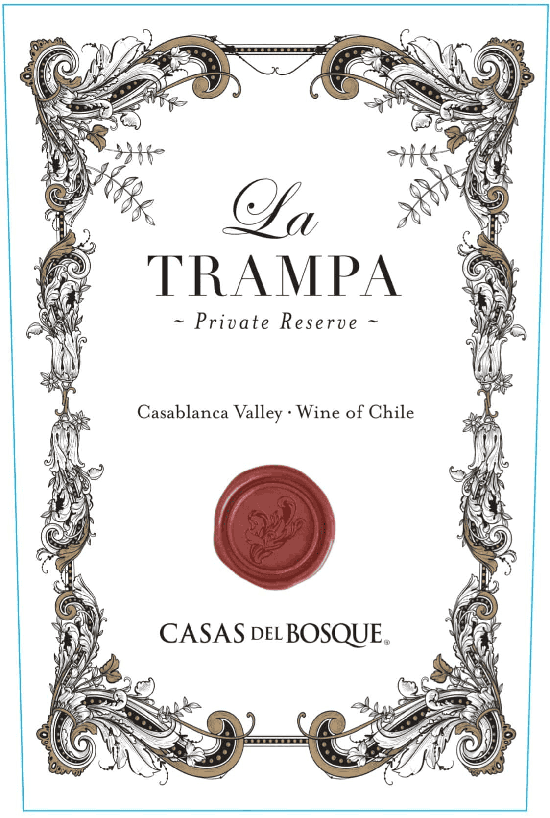 Casas del Bosque La Trampa Label