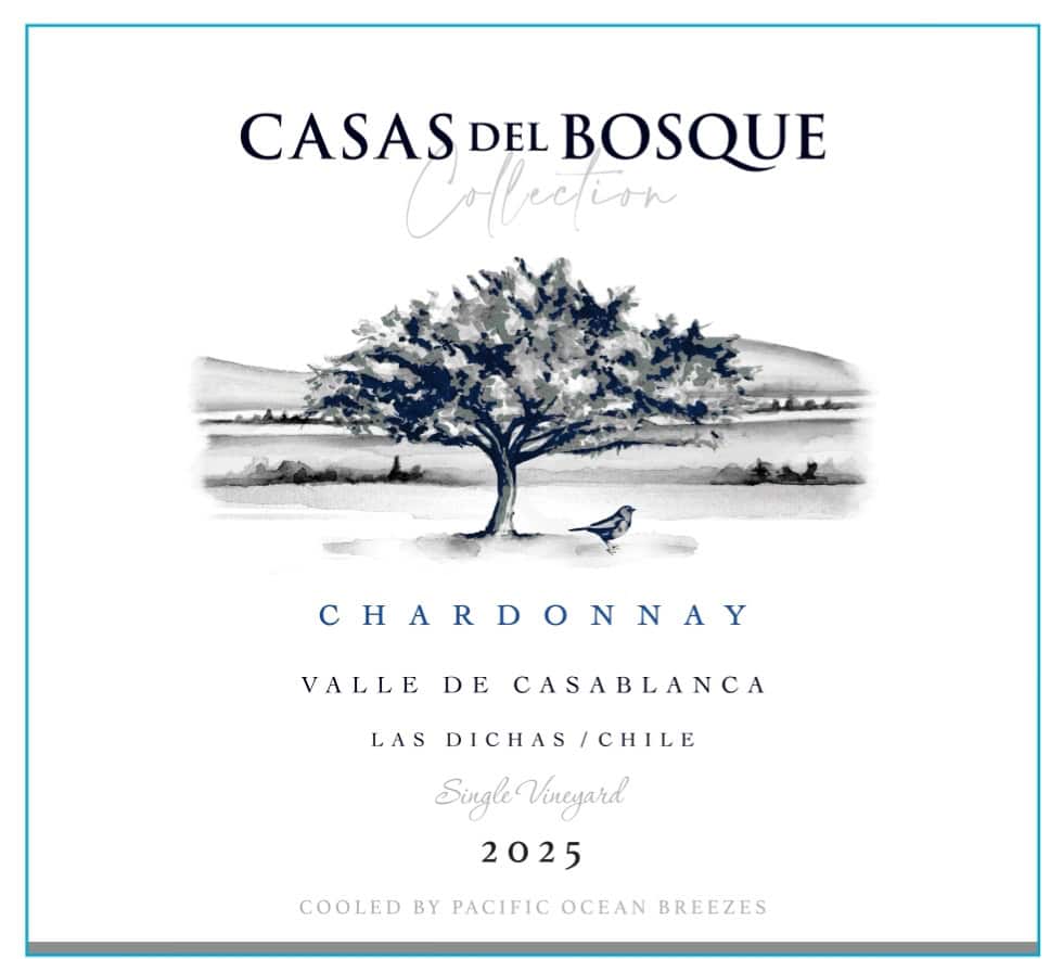 Casas del Bosque Collection Chardonnay 2025 Label