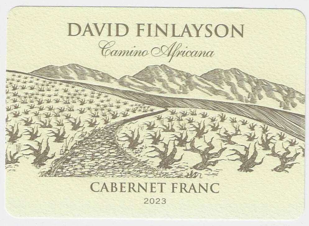 David Finlayson Camino Africana Cabernet Franc 2023 Front Label 08192026